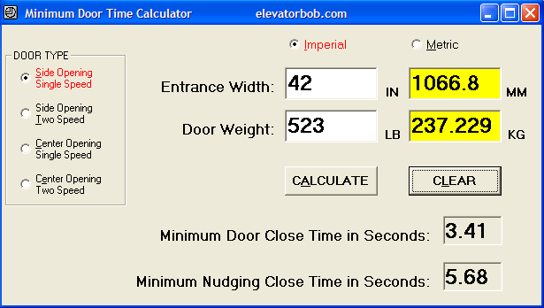  Minimum Door Time Calculator 