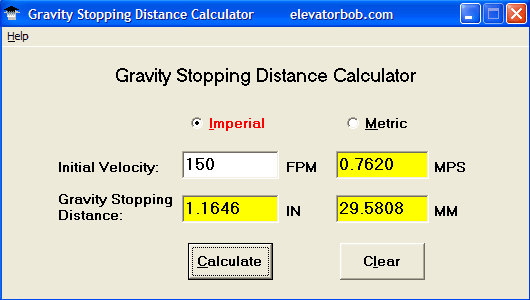  Gravity Stopping Distance Calculator 