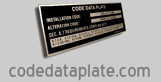  Visit the codedataplate.com web site 